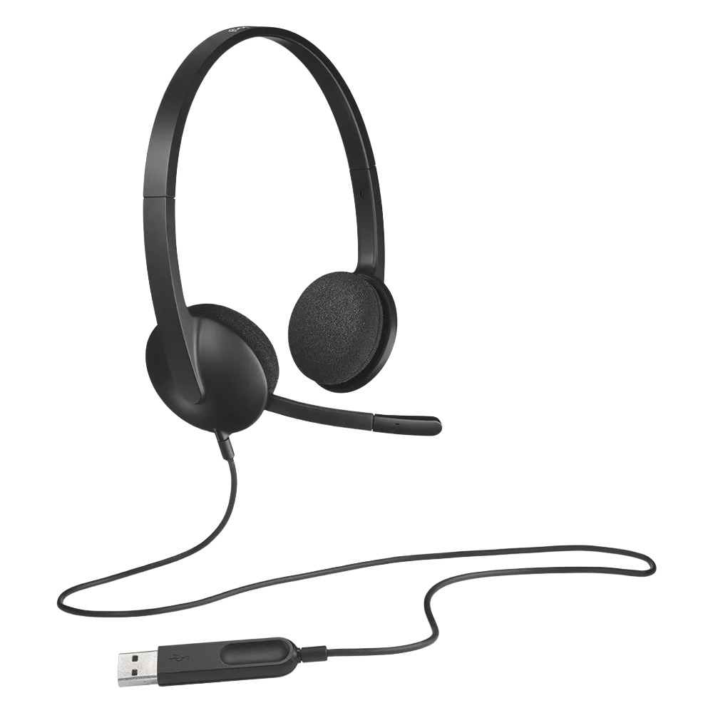 אוזניות ומיקרופון Logitech H340 USB
