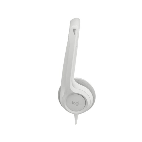 אוזניות עם מיקרופון צבע לבן Logitech H390 USB