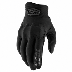 כפפות רכיבה 100% שחור - COGNITO 3DO GLOVES