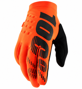 כפפות רכיבה 100% כתום - BRISKER GLOVE
