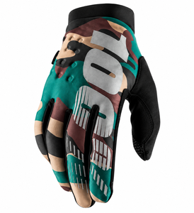 כפפות רכיבה 100% שחור - BRISKER GLOVE CAMO