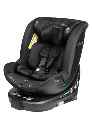 כיסא בטיחות מסתובב 360° משולב בוסטר I-Protec Plus שחור Sportline