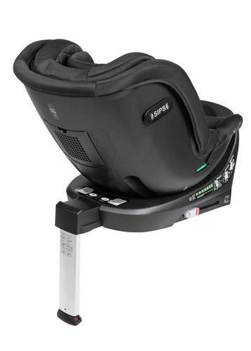 כיסא בטיחות מסתובב 360° משולב בוסטר I-Protec Plus שחור Sportline