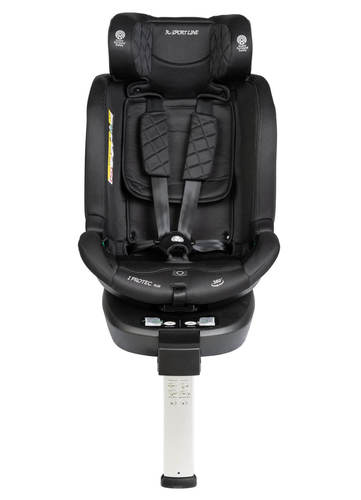 כיסא בטיחות מסתובב 360° משולב בוסטר I-Protec Plus שחור Sportline