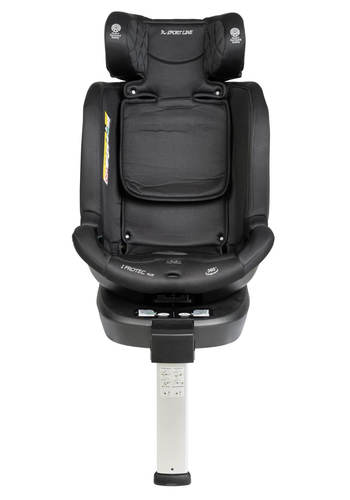 כיסא בטיחות מסתובב 360° משולב בוסטר I-Protec Plus שחור Sportline