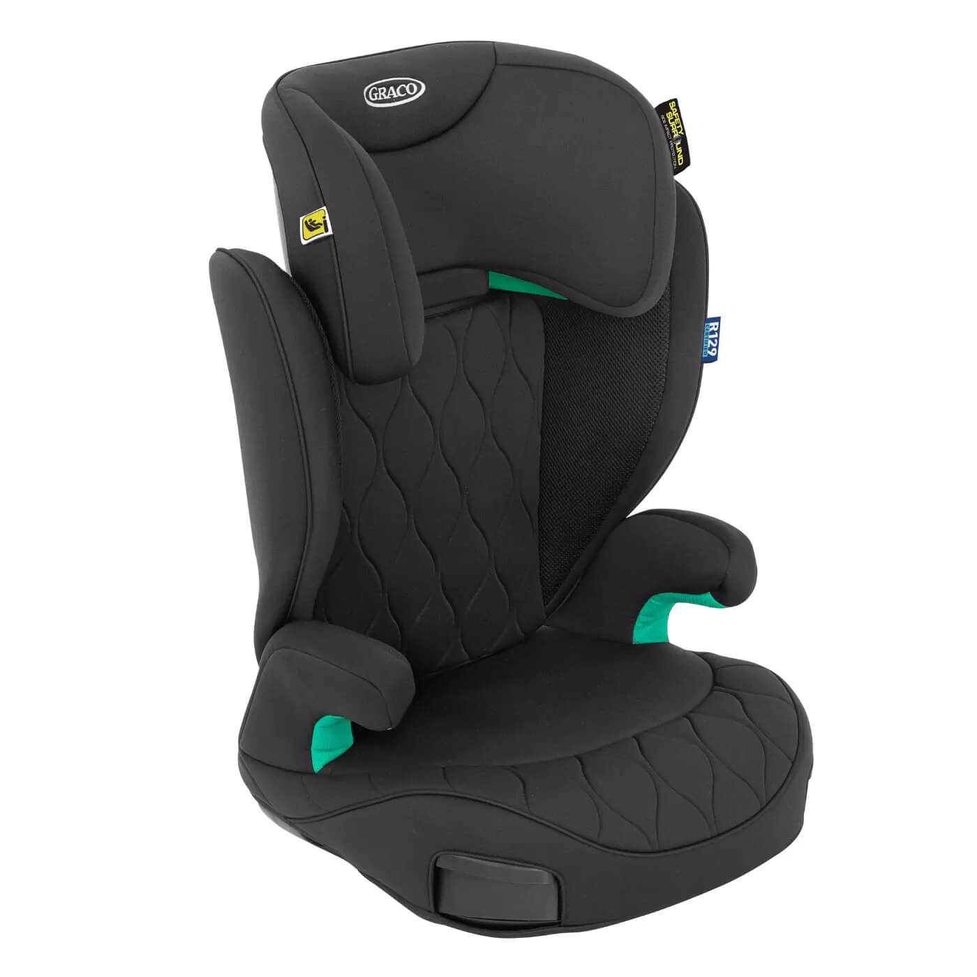 בוסטר גב עם ISOFIX דגם Affix R129 שחור Graco Midnight 