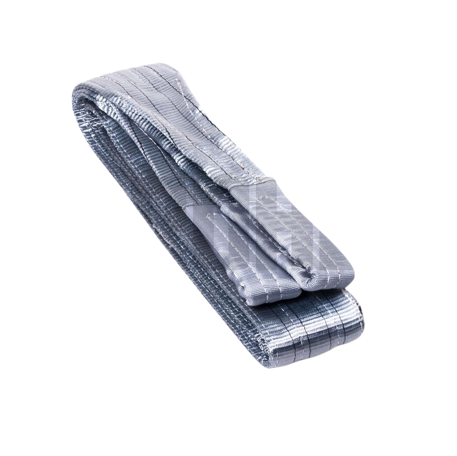 רצועת הרמה אפורה 4 טון 3 מטר 120 מ"מ רוחב קריעה 1:7