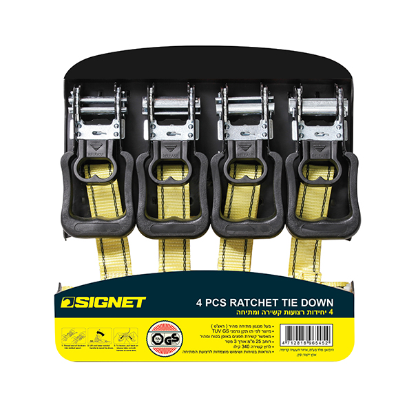 סט רצועות מתיחה 4 יח SIGNET