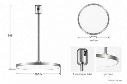 תלוי דיסק 200 למערכת סליק | SLEEK DISC 200 - CT13