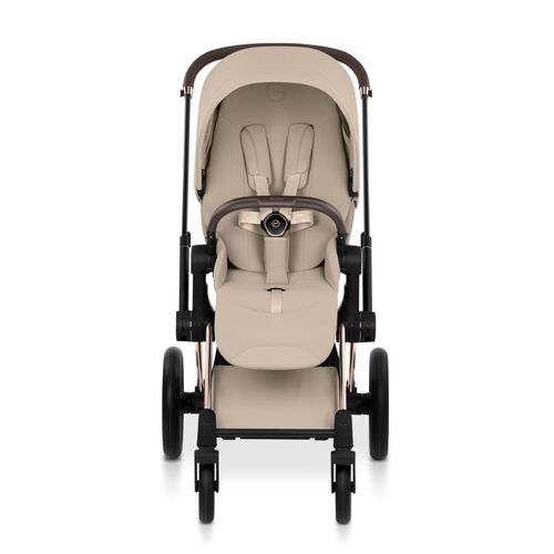 עגלת תינוק פריאם Cybex Priam 5 לבן, שלדה רוזגולד – השילוב המושלם בין יוקרה, חדשנות ונוחות ללא פשרות