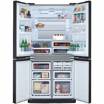 מקרר ‏מקפיא תחתון 4 דלתות ‏615 ‏ליטר Sharp SJFE87