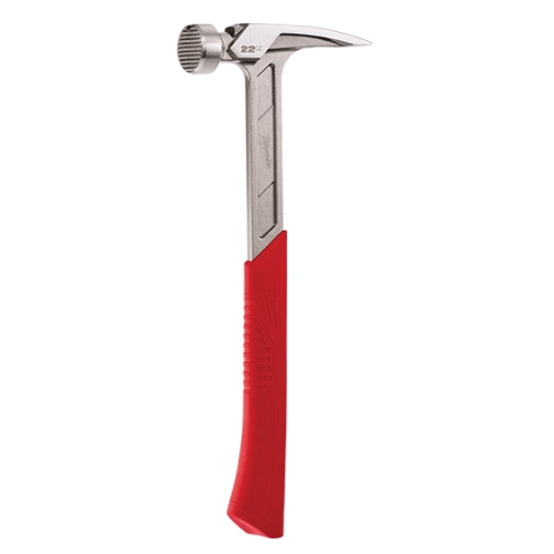 פטיש מסגור מילווקי Milwaukee דגם 48-22-9022 במשקל ראש 22oz כ-624 גרם עם ראש מחורץ
