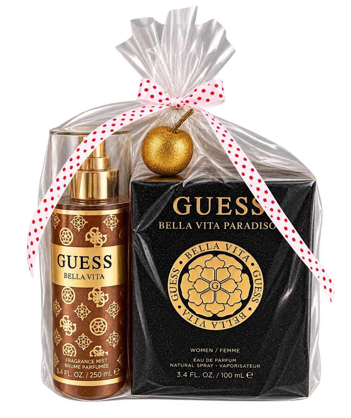 מארז לאישה Guess Bella Vita Paradiso א.ד.פ 100 מ״ל + Bella Vita שימר מבושם 250 מ״ל