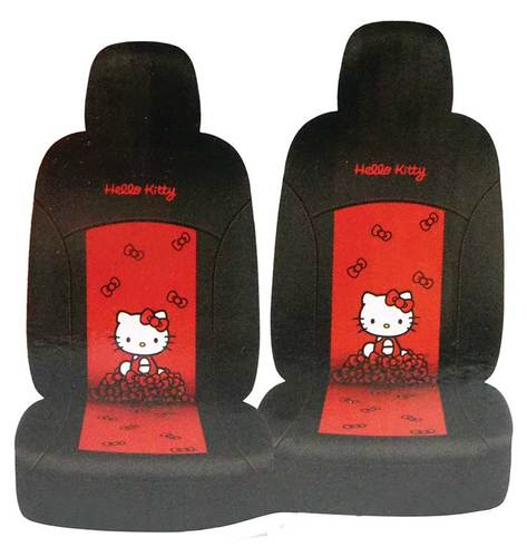 16524 HELLO KITTY CAR FRONT SEAT COVERS, 2-PACK