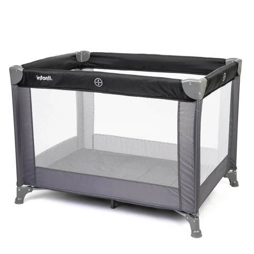 לול קמפינג מתקפל Luna Quick Fold שחור אפור Infanti