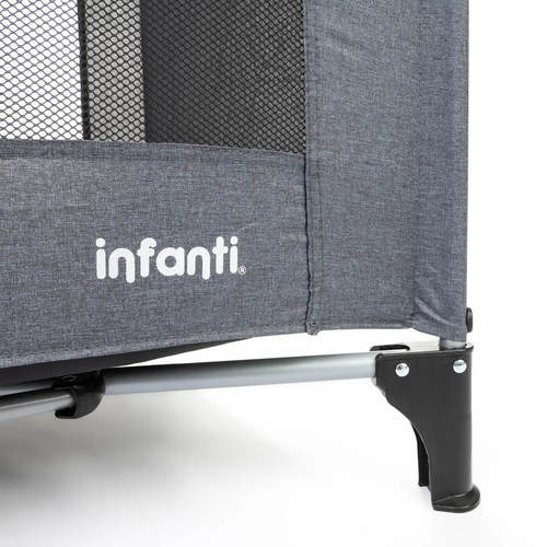 לול קמפינג ועריסה מתקפל Platinum Quick Fold אפור Infanti