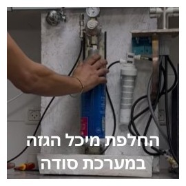 מערכת סודה תת-כיורית של ניגא עם ברז סודה ייעודי ומטהר מים