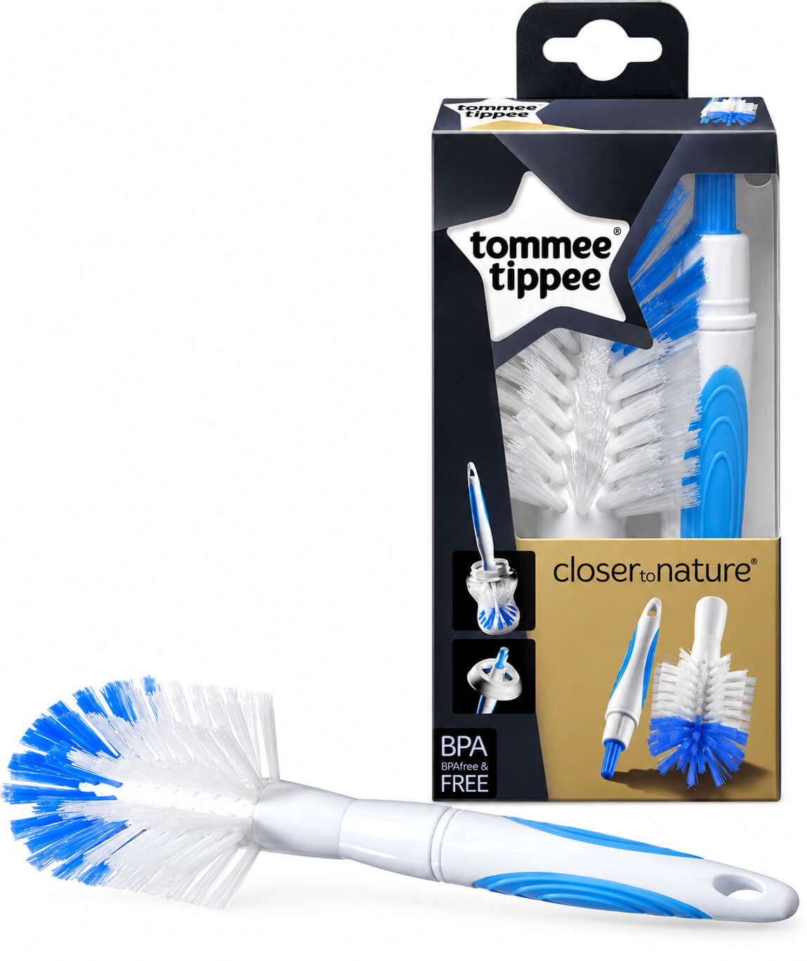 מברשת לניקוי בקבוקים ופטמות Tommee Tippee Closer to Nature 