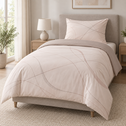 סט מצעים 3 חלקים למיטת יחיד 100% כותנה סאטן – COTTON ART
