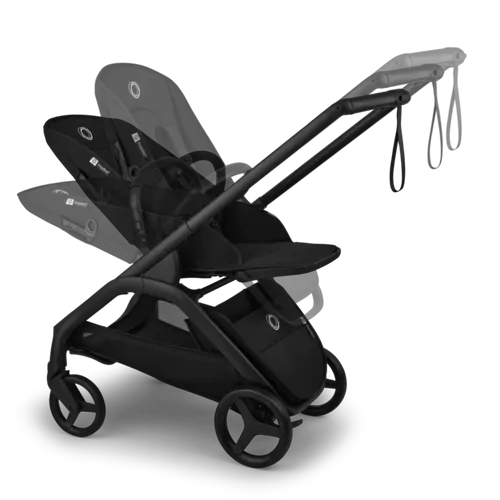 עגלת תינוק דרגונפליי פלוס + Bugaboo Dragonfly Plus - שלד שחור | בד שחור | גגון שחור מידנייט