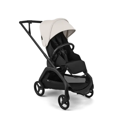 עגלת תינוק דרגונפליי פלוס + Bugaboo Dragonfly Plus - שלד שחור | בד שחור | גגון לבן מיסטי