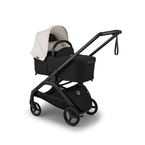 עגלת תינוק דרגונפליי פלוס + Bugaboo Dragonfly Plus - שלד שחור | בד שחור | גגון לבן מיסטי