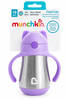 כוס שתייה מבודדת עם קש מנירוסטה סגול Munchkin