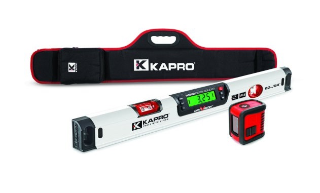 סט פלס דיגיטלי מגנטי 905 60 ס"מ+ לייזר 842 KAP 942M905DG60 KAPRO