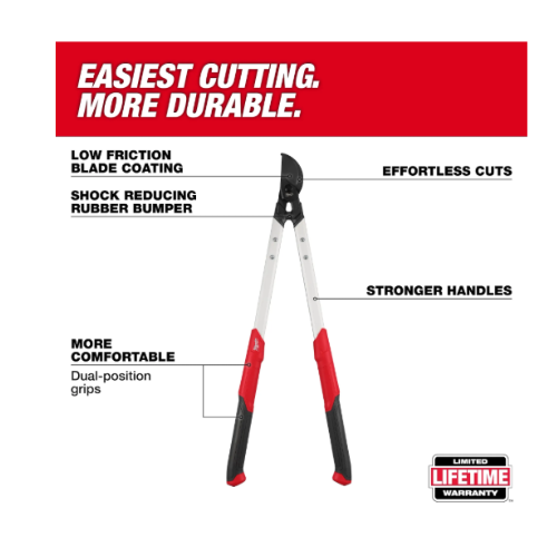 לופר מילווקי Milwaukee 48-22-9366 מזמרת ענפים עד 2 אינץ׳ כ-50.8 מ״מ