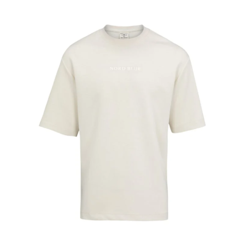 טי-שירט Printed Oversized Lenny - שמנת