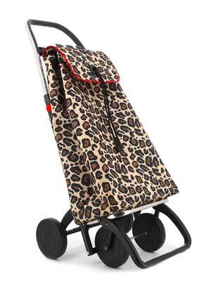 עגלת קניות 4 גלגלים מתקפלת Rolser I-Max Wild – מנומר