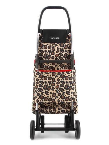 עגלת קניות 4 גלגלים מתקפלת Rolser I-Max Wild – מנומר
