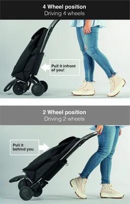 עגלת קניות 4 גלגלים מתקפלת Rolser I-Max Wild – מנומר