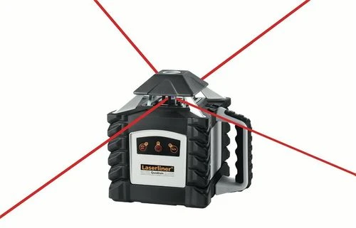פלס לייזר מקצועי LASERLINER Quadrum 410S להקרנת קרן לייזר במצבי עבודה וכיוונים שונים