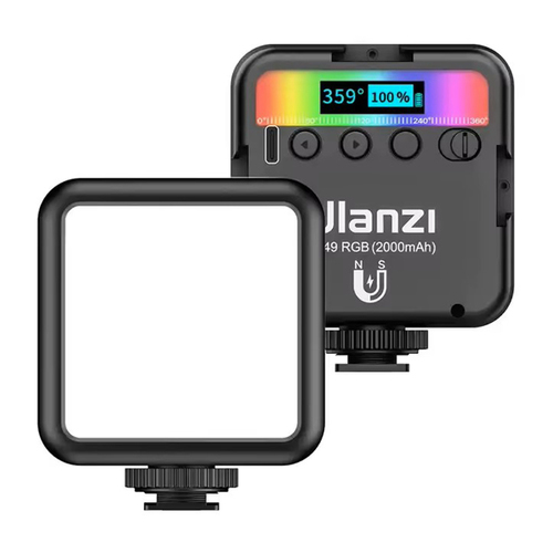 פנס מגנטי LED מגנטי נייד למצלמה ולנייד Ulanzi VL49 RGB 6W