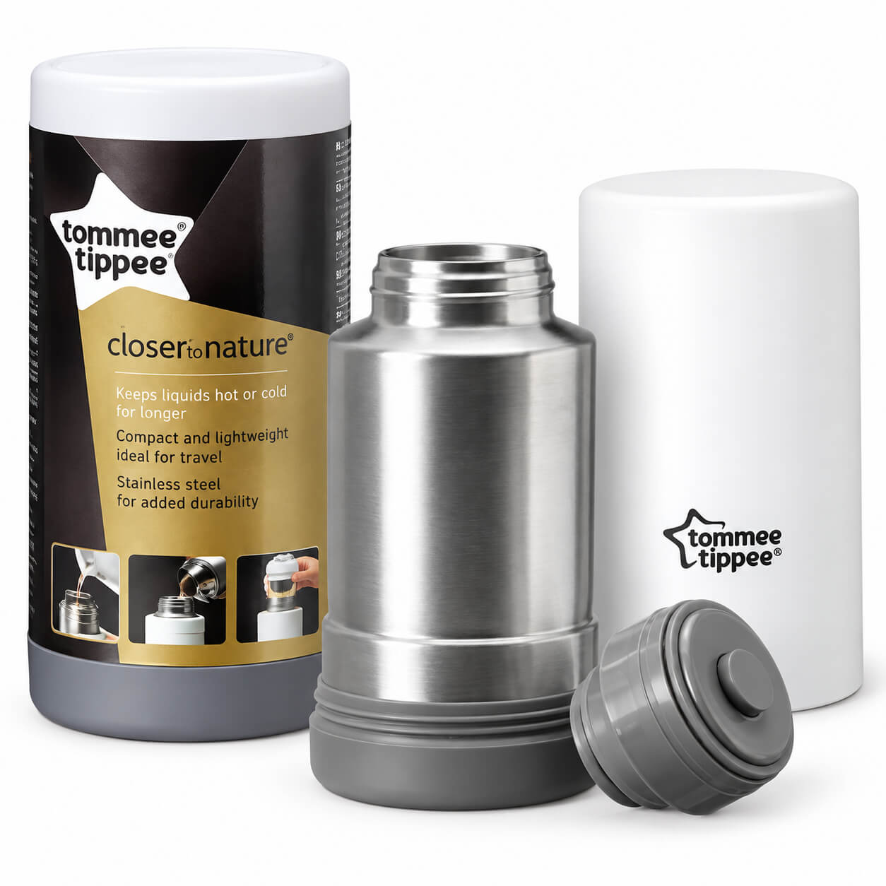 תרמוס נירוסטה להכנת וחימום מזון לתינוק Tommee Tippee