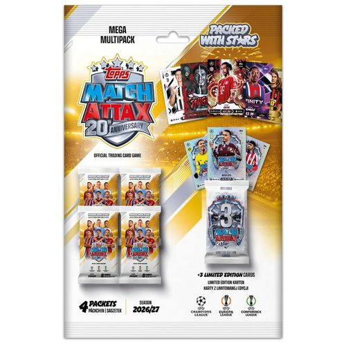 מאץ' אטקס - מגה מולטי פאק - Match Attax 2026/2027 Mega Multipack