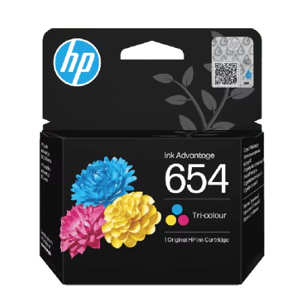 מחסנית Ink Advantage מקורית בשלושה צבעים HP 654