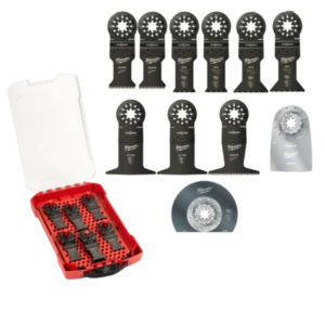 סט 11 להבים למולטיטול במארז Milwaukee STARLOCK 48906090