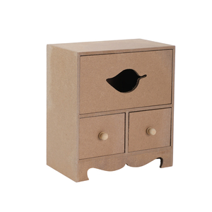 יחידת אחסון משולבת מיניאטורית מעץ עם חיתוך עלה 18/10.6/20 ס