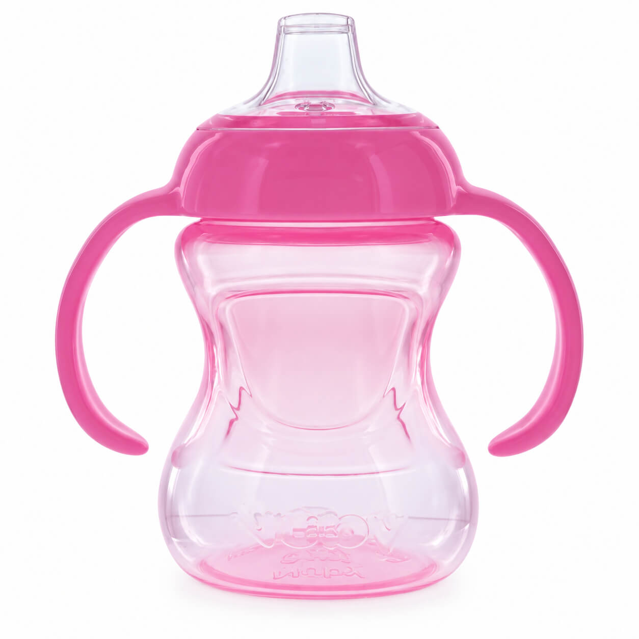 כוס מיני עם ידיות אחיזה ורוד Nuby