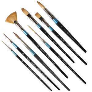 סדרת מכחולים Aquafine לצבעי מים וגואש Daler Rowney