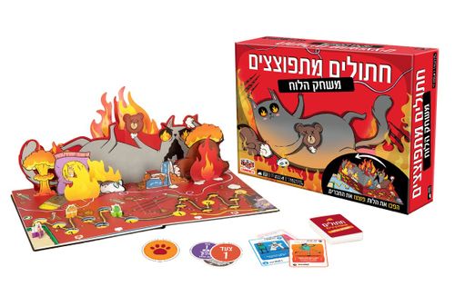 להיט הקלפים העולמי בגרסת לוח תלת-ממדית מטורפת - חתולים מתפוצצים משחק הלוח בעברית