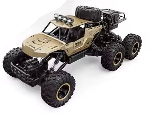 רכב שטח על שלט 6X6 רוק קרולר ענק קנה מידה 1:10 סגסוגת מתכת (מגוון צבעים)