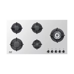 כיריים גז 90 ס"מ Sauter SHG-9095W זכוכית לבנה