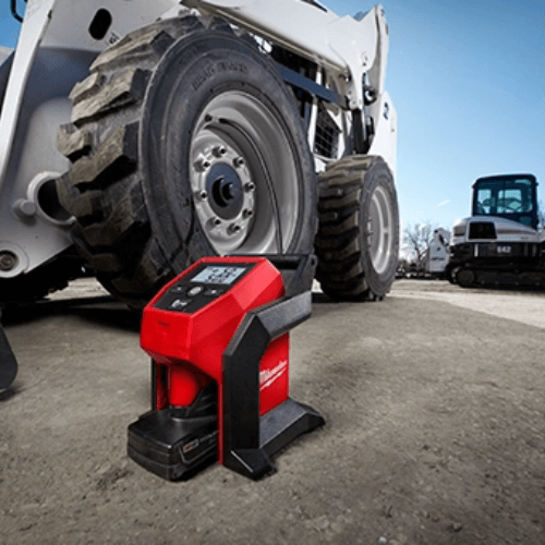 קומפרסור נטען קומפקטי מילווקי Milwaukee M12 דגם 2475-20 לניפוח צמיגים עד 120 PSI גוף בלבד