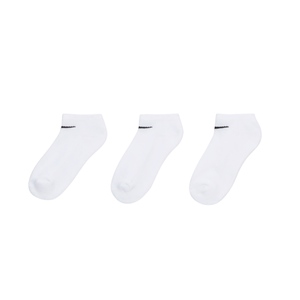 שלישיית גרביים NIKE מידות 23-35 לילדים בגוון לבן קרסוליות