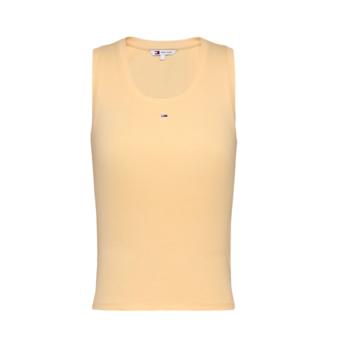 גופיה TOMMY JEANS מידות XS-L לנשים בגוון צהוב בהיר