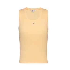 גופיה TOMMY JEANS מידות XS-L לנשים בגוון צהוב בהיר