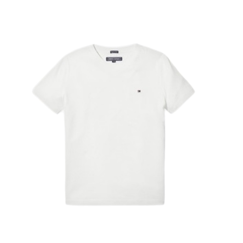 חולצה Tommy Hilfiger צווארון וי לבנה מידות 2T-16 לילדים